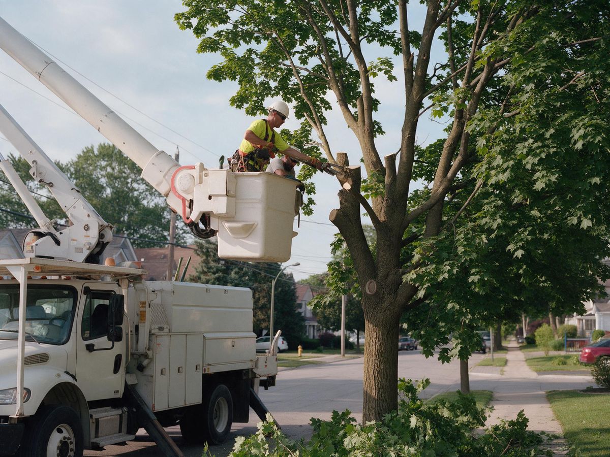 tree removal project in Rockhurst, Wichita